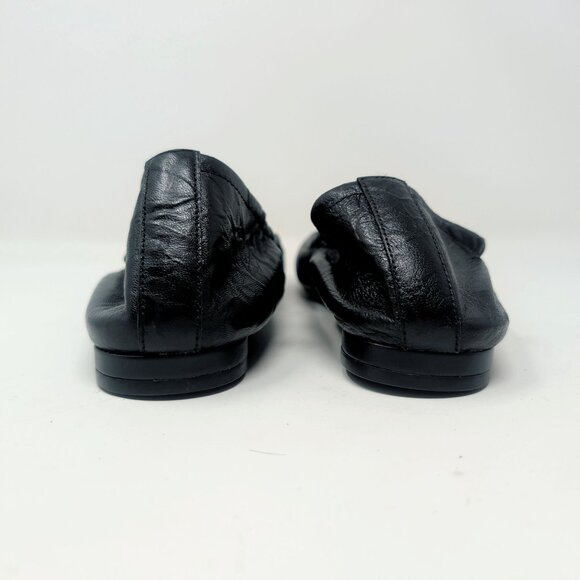 Vionic Black Ballet Slippers Shoes 9 Alexa Elastic Heel - Picture 5 of 10